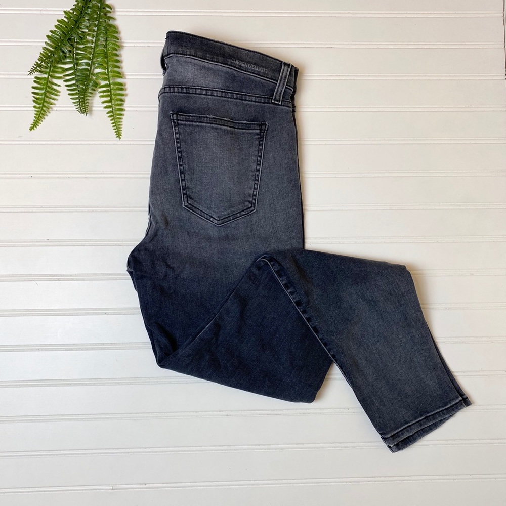 Current Elliott gray skinny jeans